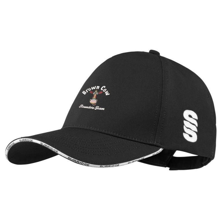 Brown Cow Rounders Playing Baseball Cap : Black