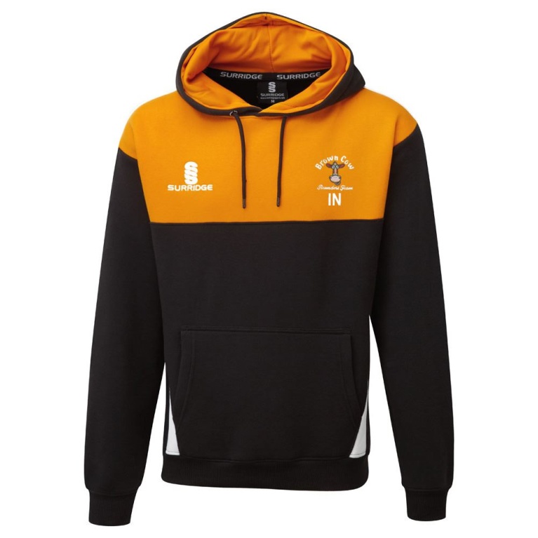 Brown Cow Rounders Blade Hoody : Black/Orange/White