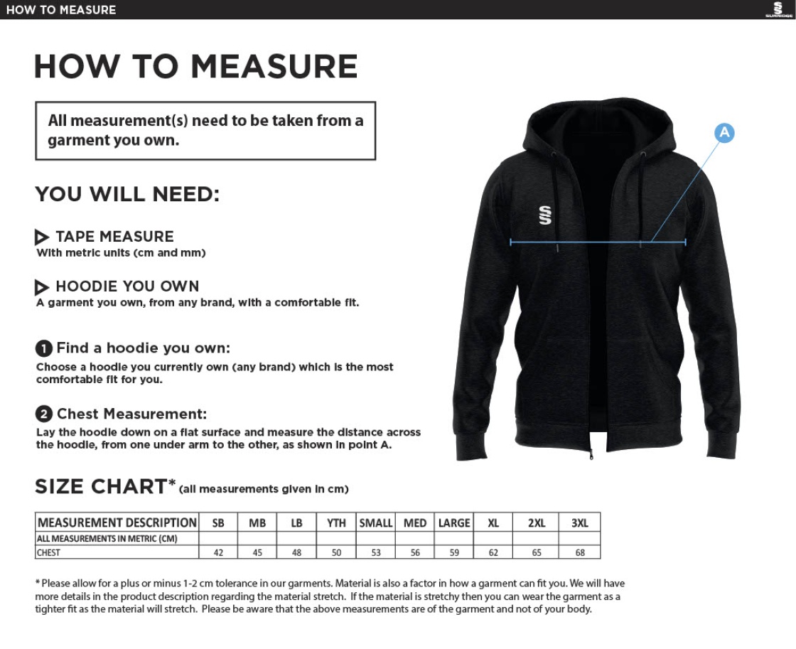 Brown Cow Rounders Dual Hoody - Size Guide